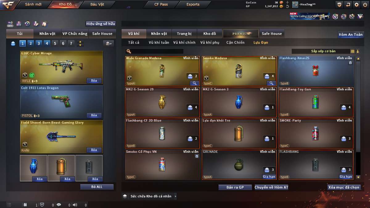 shop acc cf uy tin gia re